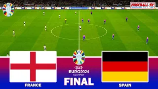 ENGLAND vs GERMANY - UEFA EURO 2024 FINAL | Full Match All Goals | PES Gameplay PC