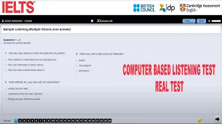 IELTS Computer Based Sample Listening Test | Full test |