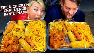 FRIED CHICKEN CHALLENGE IN VIETNAM FT. BLAINE!!! 1,200,000 PRIZE #RainaisCrazy