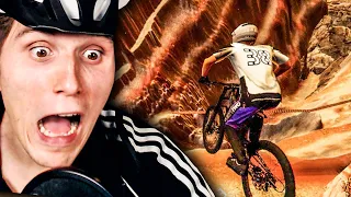 Ich stürze mich mit 100 km/h einen Berg herunter... | FAHRRAD SIMULATOR