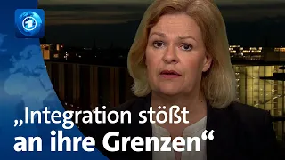 Bundesinnenministerin Faeser zur Kriminalstatistik | tagesthemen-Interview