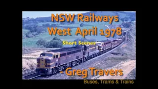Australian Railways NSW West 1978 with sound. See rail staff on vintage ALCOs and GMs working hard.