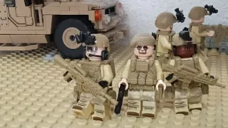 (lego stop motion animatión) border combat