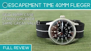 Escapement time Flieger 40mm   full review