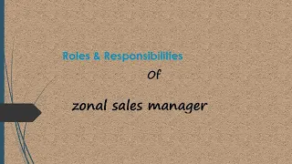 #ZM Roles & Responsibilities 3rd lines manager or zonal manager