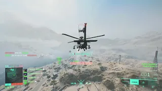 Flawless Attack Helicopter AH-64 Apache gameplay on Arica Harbor PS5 High Quality
