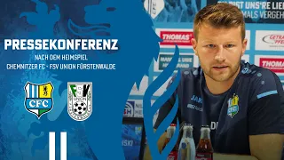 Chemnitzer FC | Pressekonferenz nach dem Heimspiel gegen FSV Union Fürstenwalde