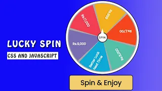 Lucky Spin With HTML CSS And Javascript