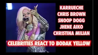 CELEBRITIES REACTING TO CARDI B BODAK YELLOW