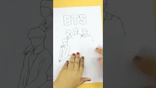 Drawing BTS  #bts #shorts #btsshorts