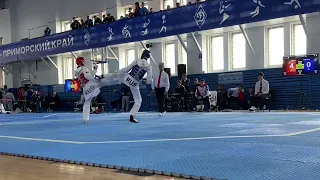 58кг ФИНАЛ «Кубок России» по тхэквондо среди мужчин 2022 Russian Taekwondo Cup final among men 58kg