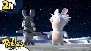 Incredible! The Rabbids are on the Moon! | RABBIDS INVASION | 2H New compilation | Cartoon for kids