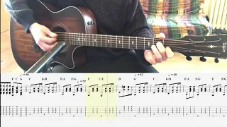 Billy Joel - Piano Man GUITAR COVER + PLAY ALONG TAB + SCORE