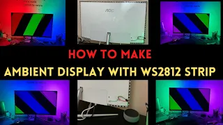 How to make Ambient display with help of WS2812 pixel led strip and Arduino Nano