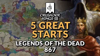 5 GREAT LEGENDS OF THE DEAD STARTS IN CRUSADER KINGS 3 - Legends of the Dead DLC & Free Update