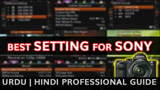 Best Setting Sony Camera | Cinematic Setting a6300  a6400  a6500 | Slow mo Setting Sony a6500 Hindi