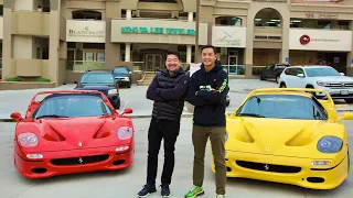 Driving my Red and Yellow F50's with Daniel Wu! | Ferrari Collector David Lee