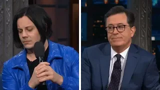 AWKWARD Stephen Colbert Interview w/ Jack White