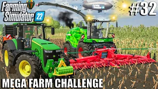 Harvesting MAIZE SILAGE with FENDT KATANA | MEGA FARM Challenge | Farming Simulator 22