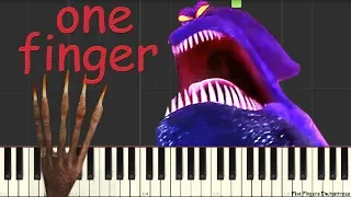 Kraken Theme - Hotel Transylvania 3 (One finger piano tutorial)