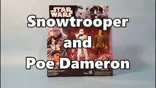 Star Wars Episode 7 The Force Awakens Snowtrooper Officer and Poe Dameron