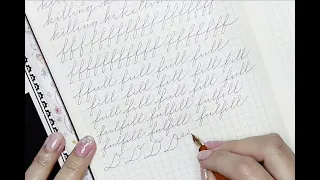 Part 2: Writing with Palmer Method cursive (numbers, uppercase and lowercase). No talking ASMR