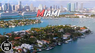 Miami from Above: A Drone Tour-  Relaxing Music - 4K Drone Footage