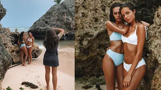 Two Models Overcast Swimwear Photoshoot Tips