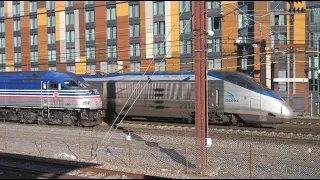 Railfanning Washington DC: Amtrak, MARC & VRE Afternoon Rush Hour Trains, Yard Switchers & More!