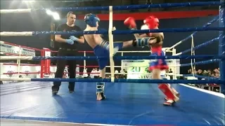 WKA "Kyiv Open - 2018" [1/2final -37 low-kick]