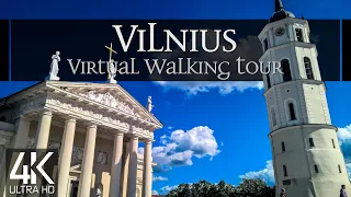 【4K 60fps】🇱🇹 VIRTUAL WALKING TOUR: 🚶 «Vilnius - Lithuania 2021» 🎧 ORIGINAL SOUNDS 🚫 NO COMMENT ASMR