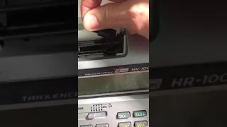 How to change a CASIO HR-100TM ink ribbon