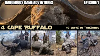 Hunting 4 Cape Buffalo in 10 Days Tanzania Safari DGA S1 E1