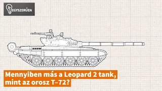 Egyszerűen: mennyiben más a Leopard 2 tank, mint az orosz T-72