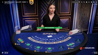 Slow round of Speed Blackjack