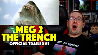 REACTION! Meg 2: The Trench Trailer #1 - Jason Statham Movie 2023