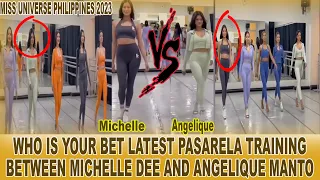 Michelle Dee At Angelique Manto Pasiklaban Pasarela Training MISS UNIVERSE PHILIPPINES 2023