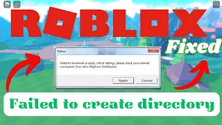 HOW TO Fix Roblox HttpError: DNS Resolve | Failed to Download or Apply Critical Settings