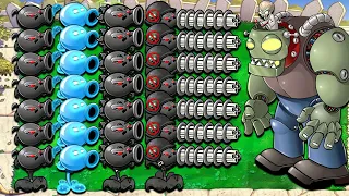 All Pea Doom Gatling vs Doom Zombies Zomboss- Plants vs Zombies Hack