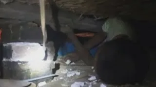 Dramatic rescue: Child trapped under collapsed house in east China
