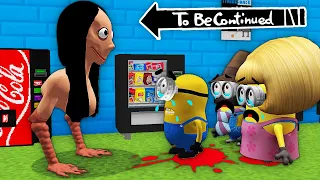 HOW MINIONS FAMILY ESCAPED FROM MOMO iN MINECRAFT ! - Gameplay squid game