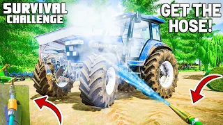 GET THE HOSE! AND THIS DIDN'T COST £5000 | Survival Challenge | Farming Simulator 22 - EP 45