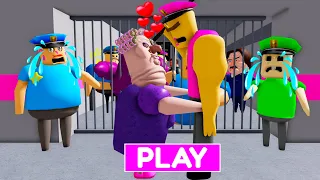 SECRET UPDATE GRUMPY GRAN FALL IN LOVE WITH STRONG COP OBBY ROBLOX #roblox #obby