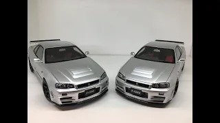 AutoArt vs. Motorhelix:   Nissan GTR (R34) Z-Tune!