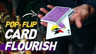 Learn the VISUAL POP-FLIP Card Flourish | Card Magic Tutorial (Advanced)