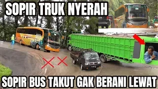 Hanya Sopir Bernyali Besar Yang Berani Lewat Ambil Jalur Paling Curam di Sitinjau Lauik