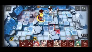 Arknights R8-8 Challenge Mode using Kyostin high-end strat (lower op levels)