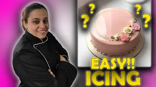 EASY ICING TECHNIQUE I How to frost a cake I whipping cream I cake decorating ideas I Sweet Wonders