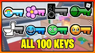 How to get ALL 100 KEYS in FIND THE KEYS || Roblox
