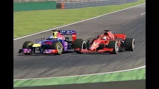 Ferrari F1 2018 vs Red Bull F1 2013 - Monza